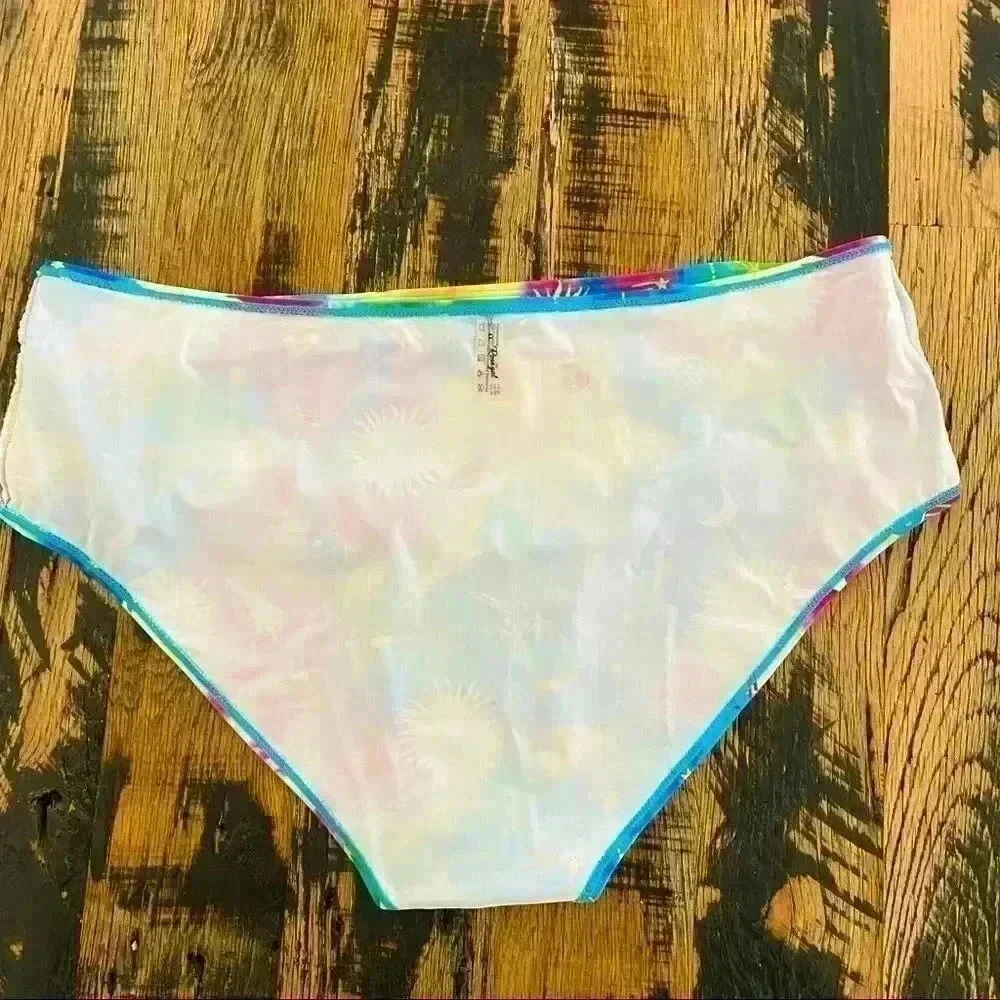 NEW ROSE GAL Plus Size Celestial Print Tankini High-Waisted Swimsuit Size 22